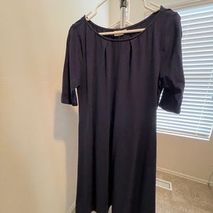 eShakti Navy A Line Dress